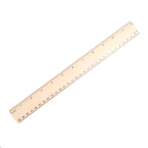 Art Alternatives, 12", Wooden Ruler, Aluminum Edge